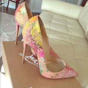 So Kate 120 cork Blooming Christian LOUBOUTIn