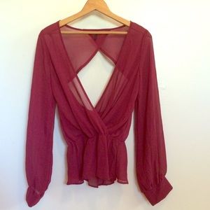 Maroon blouse