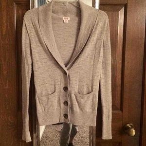 Beige button down cardigan