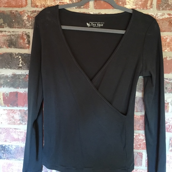 VS Mock wrap long sleeve shirt