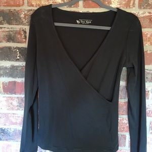 VS Mock wrap long sleeve shirt