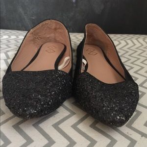 Sparkle toe flats size 9