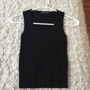 Brandy Melville Ribbed Black Top