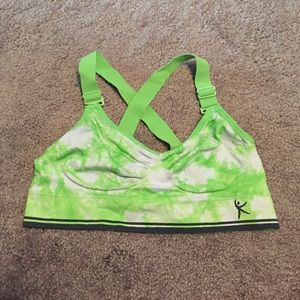 Tie dye danskin sports bra