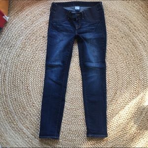 Old navy maternity side panel dark denim skinny 8
