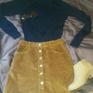 Brandy Melville suede skirt