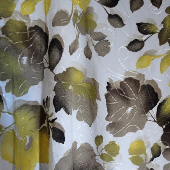JM Collection White Yellow Black Floral Blouse - Picture 3 of 4