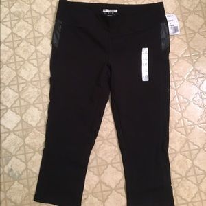Brand new Forever 21 black mesh Capri leggings