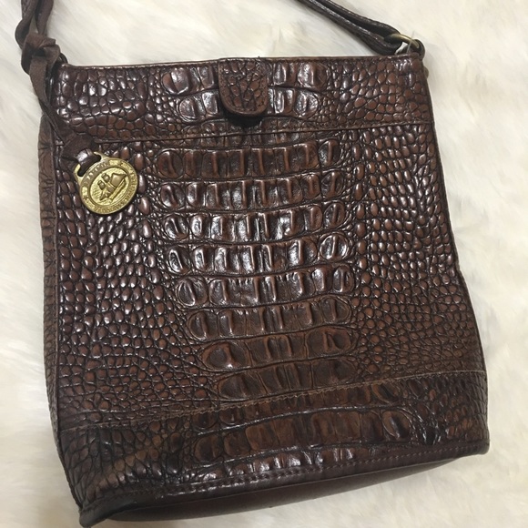 Brahmin Melbourne Croco-Embossed Cross-Body Bag
