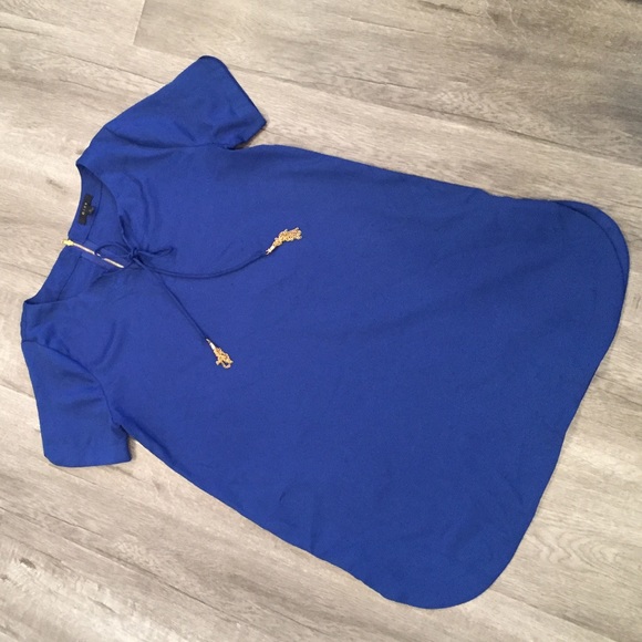 Royal  blue dress perfect for the holidays