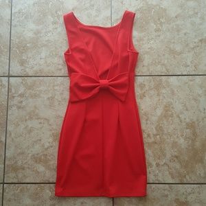 Red bow dress
