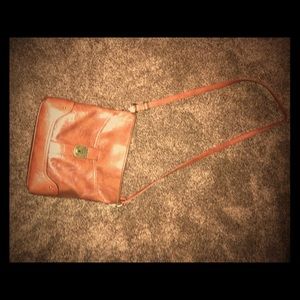 Brown leather purse