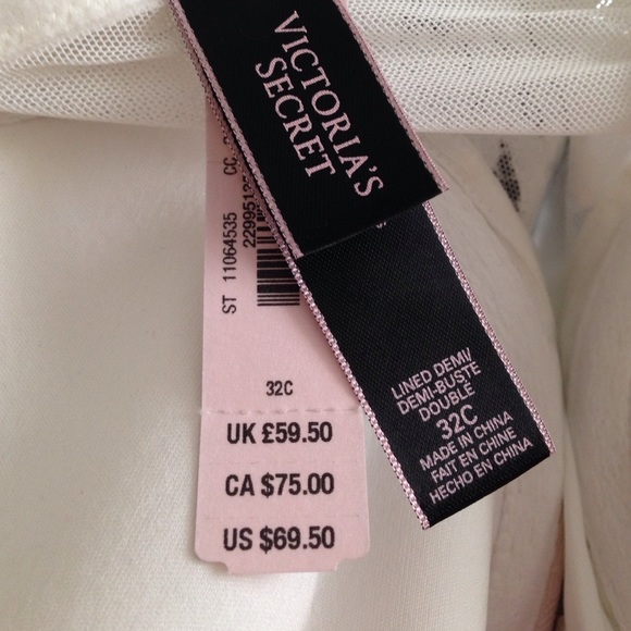 🌺 VICTORIAS SECRET LONGLINE LINED DEMI FOIL LACE - Picture 3 of 5