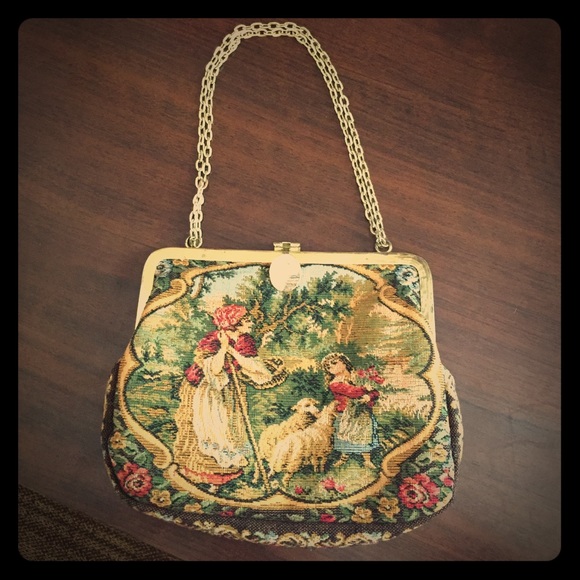 Vintage tapestry purse
