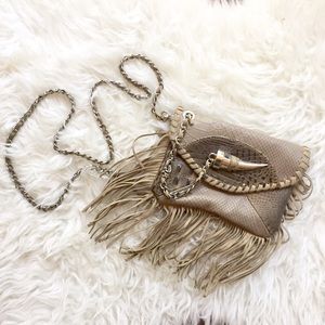 LF JJ Winter Style Boho Cross Body Fringe Bag