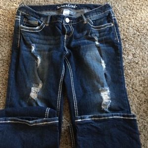 Maurices brand jeans distressed