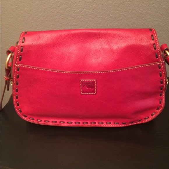 🚫SOLD on M🚫D&B RED Florentine saddle crossbody - Picture 2 of 4