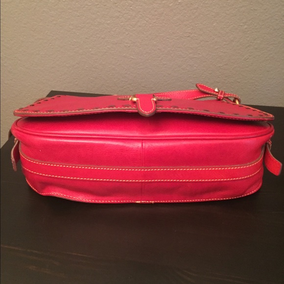 🚫SOLD on M🚫D&B RED Florentine saddle crossbody - Picture 3 of 4