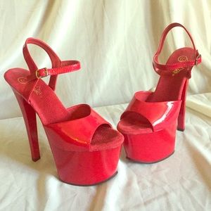 Red 6" Dancer heels