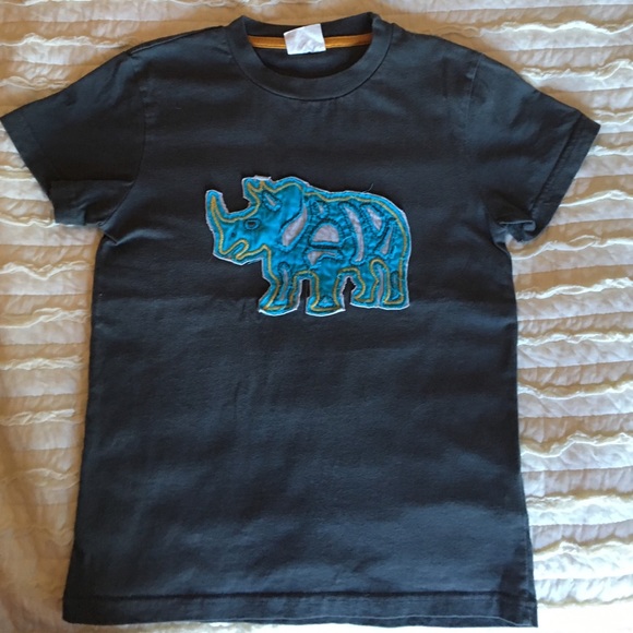 Mini Boden rhino appliqué