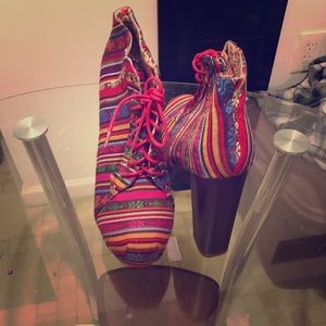 Vintage platform boots