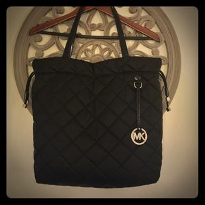 Michael Kors Black Nylon Tote / Purse, Large