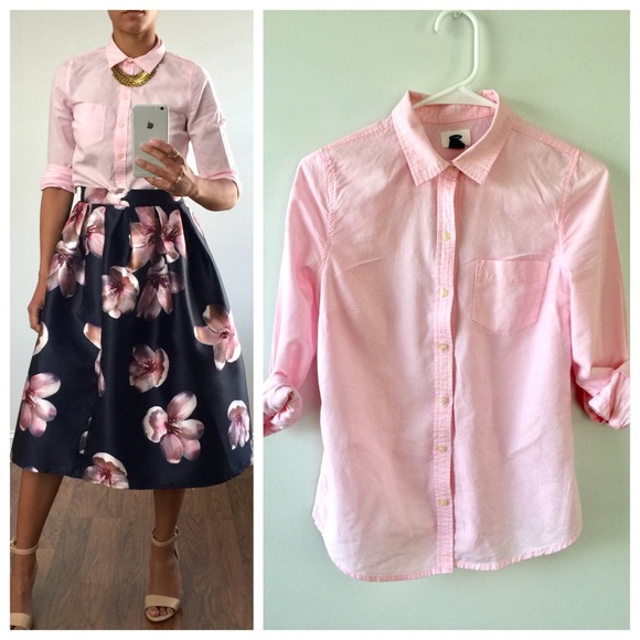 Old Navy Pink Blush Cotton Dress Shirt