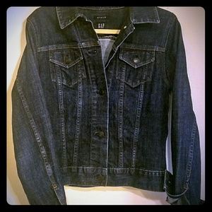 GAP Dark Denim Jacket Size Small Like New!