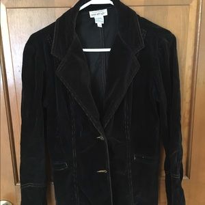 Jeanology Black Corduroy Blazer Type Jacket