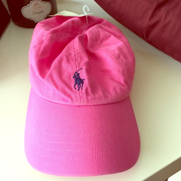 Hot pink polo hat