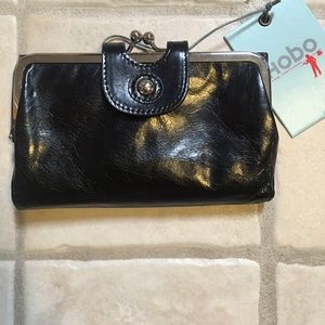 Black leather wallet