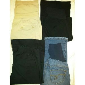 Bundle of 4 pair maternity pants size M