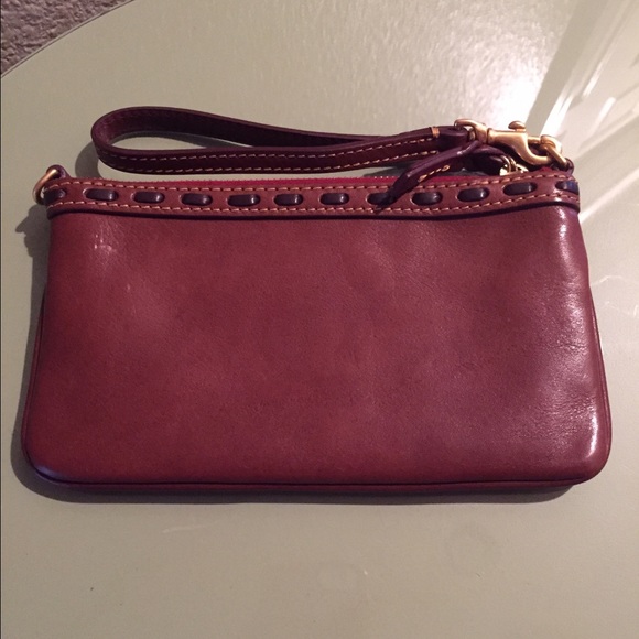 D&B Chestnut Florentine Large Slim Wristlet - Picture 2 of 4