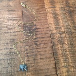 Elephant charm necklace