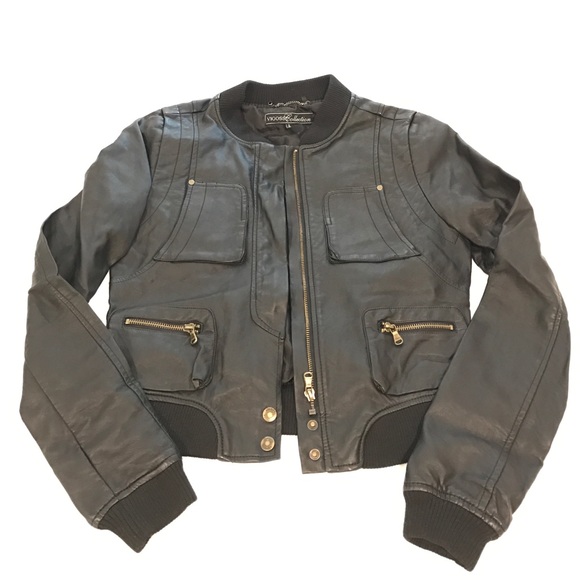 Vigoss Jackets & Blazers - Vigoss faux leather bomber jacket