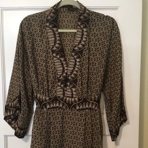 Michael Kors 100% silk Boho tunic