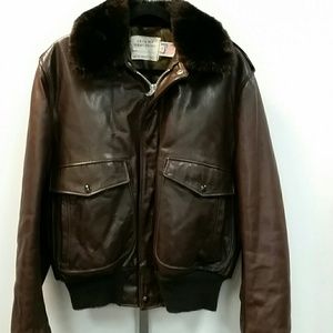 Vintage Schott NY Leather bomber made in usa