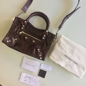 F•M🦂Chocolate Brown Balenciaga Classic Mini