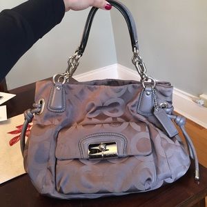 Coach signature shoulder bag