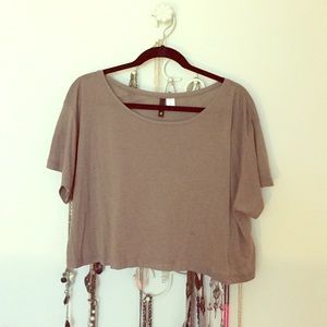 Cute crop top from H&M. Unworn! Deep taupe color.