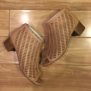 Peep Toe Short Bootie