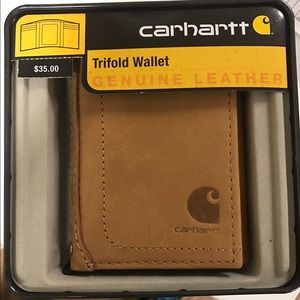 Carhartt Genuine Leather Trifold Wallet