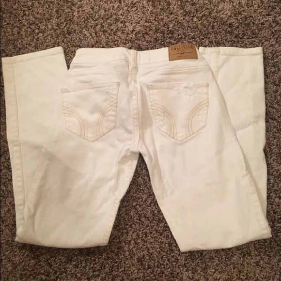 Hollister White Crop Pants