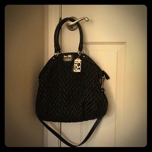 Coach Limited Edition Quilted Lindsay Handbag-BLCK
