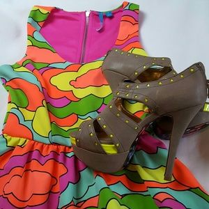 Funky bold neon dress