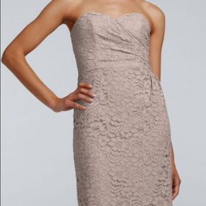 Biscotti lace strapless dress