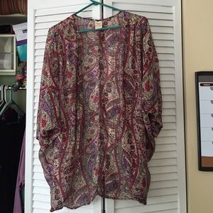 Paisley patterned Light cardigan/kimono