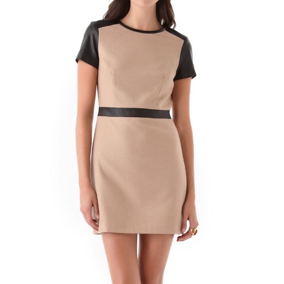 Club Monaco Dresses & Skirts - Club Monaco Wool blend and leather dress
