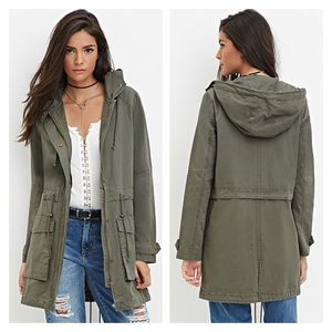 🌸SOLD🌸 Forever 21 Army Green Utility Jacket