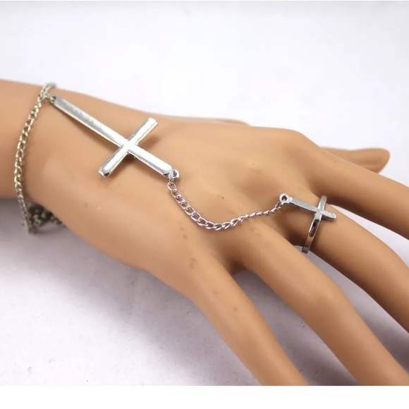 Cross Bracelet/Ring Set